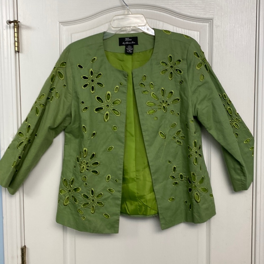 Linen green jacket